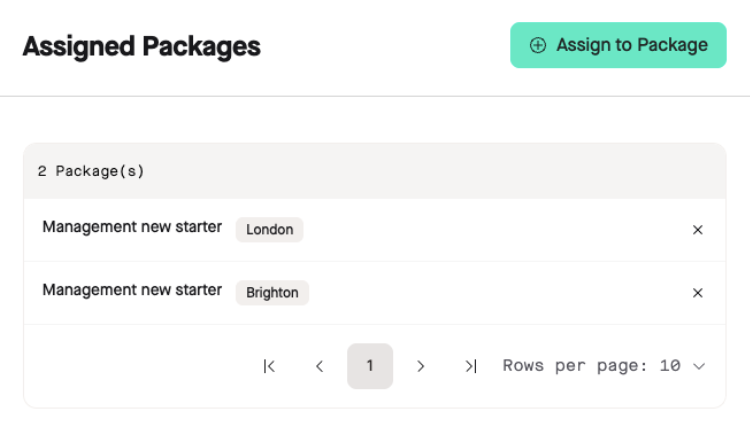 Assign DBS Job Roles to Packages 4