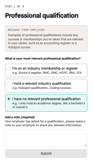 How to Complete a Professional Qualification Check4