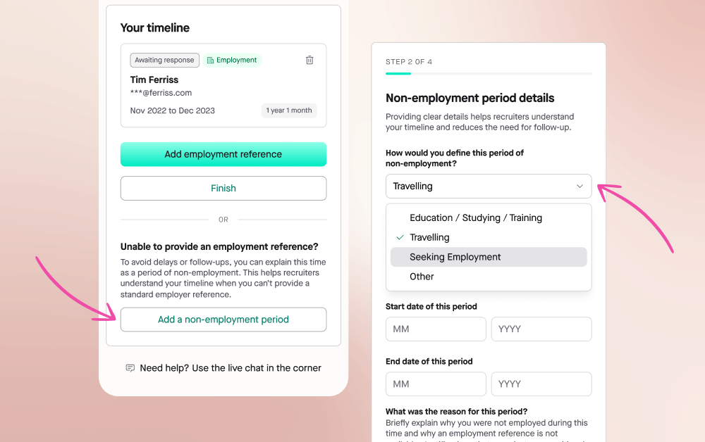 inputting non employment