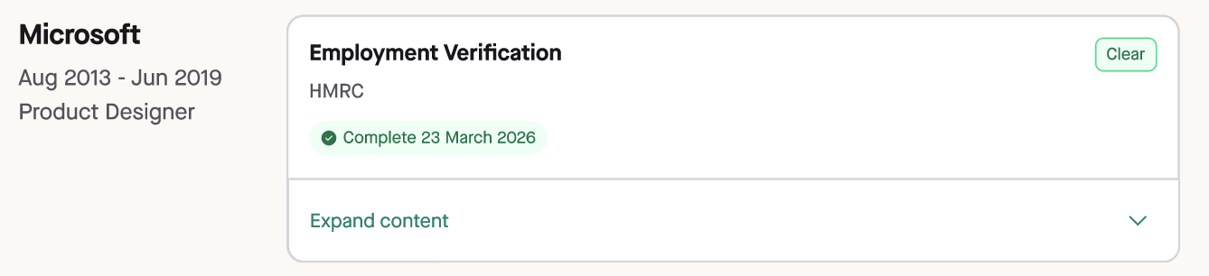Reference Check Example